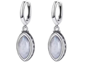 Sterling Silver Natural Moonstone Pendant Earrings