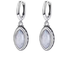 Sterling Silver Natural Moonstone Pendant Earrings