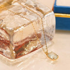 Natural Aquamarine Good Luck Necklace