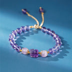 Natural Crystals Lucky Pixiu Charm Bracelet