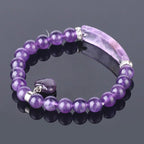Natural Energy Amethyst Charm Bracelet