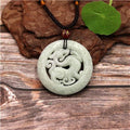Natural Jade Dragon Hollow Necklace