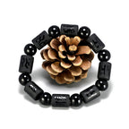 Natural Matte Obsidian Stones Energy Healing Mantra Bracelet
