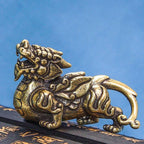 Pixiu Copper Lucky Keychain