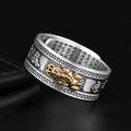 Buddha & Karma Feng Shui Pixiu Mantra Ring - Wealth & Protection