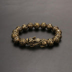 Copper Pixiu Mantra Bracelet