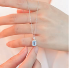 Sapphire Inspired Pendant Necklace
