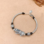 Silver Pixiu Wealth Bangle