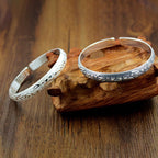 Six Words Mantra Buddhist Couple Bangle