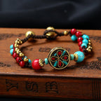 Tibetan Ethnic Turquoise Beads Bracelet