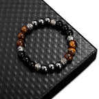 Tiger Eye Stone & Hematite Good Luck and Healing Bracelet