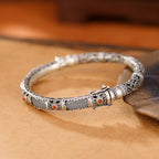 White Jade Charm Bangle